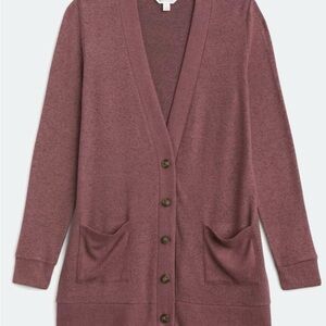 Market & Spruce Dusty Rose Cardigan Sweater